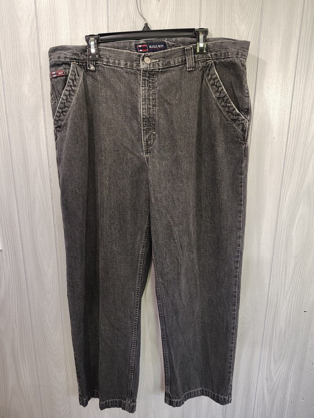 VTG 90s Bugle Boy Baggy Wide Leg Carpenter Jeans 40x30 Y2K Grunge Skater
